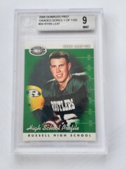 2000 Donruss Preferred QBC Graded Series 1 of 1125 #69 Ryan Leaf Beckett 9 MINT