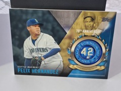 2017 Topps Jackie Robinson Day Commemorative Patch Felix Hernandez #JRPC-FH