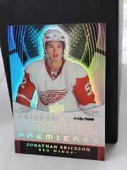 2008-09 UD Trilogy Rookie Premieres 445/999 Jonathan Ericsson #138 Red Wings