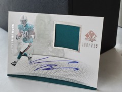 2007 SP Authentic 386/725 Rookie Auto Patch #281 Lorenzo Booker RC Dolphins