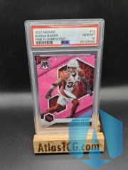 2021 Mosaic Budda Baker 13 Pink Fluorescent /10 PSA 10 GEM MINT