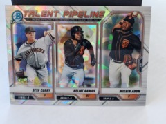 2021 Bowman Chrome Talent Pipeline #TP-SFG Giants Corry, Ramos, Adon 142/150