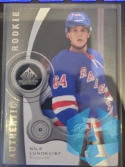2021-22 UD SP Game Used Authentic Rookie Retro /999 Nils Lundkvist #R-74