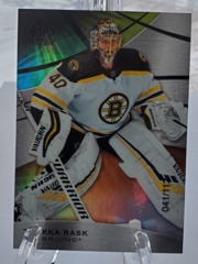2019-20 Upper Deck SP Game Used Orange Rainbow 041/112 Tuukka Rask #20 Bruins
