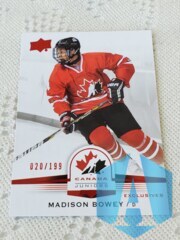 2014 Upper Deck Team Canada Juniors Exclusives 020/199 Madison Bowey #10