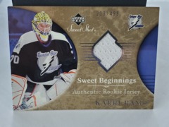 2006-07 Upper Deck Sweet Shot Beginnings Jersey 218/499 Karri Ramo #153 Rookie