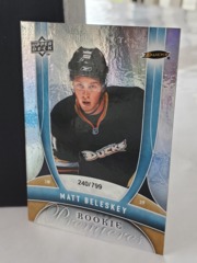 2009-10 Upper Deck Trilogy Rookie Premieres 240/799 Matt Beleskey #139
