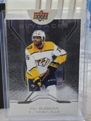 2019-20 Upper Deck Buybacks  #11 P.K. Subban 026/199 Nashville Predators