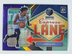 2020-21 Panini Donruss Optic Express Lane Purple Prizm Ja Morant #1 Memphis Grizzlies