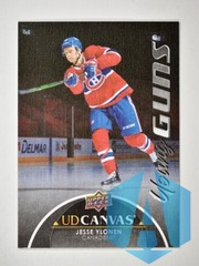 2021-22 Upper Deck Young Guns Black Canvas #C216 Jesse Ylonen RC
