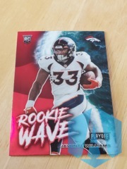 2021 Panini Playoff Rookie Wave Red Prizm Javonte Williams #RW-JWI