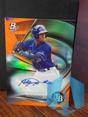 2022 Bowman Platinum Top Prospects Orange 21/25 Auto Alejandro Pie #TOP-79