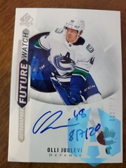 2020-21 SP Authentic Olli Juolevi INSCRIBED Future Watch Rookie Auto 036/999 #189