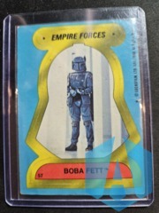 1980 Topps Sticker #57 Boba Fett Star Wars Empire Forces - Some Wear