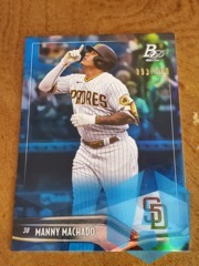 2021 Bowman Platinum Blue 093/150 Manny Machado #62