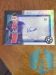 2020-21 Topps Museum UEFA Marco Verratti #AA-MV Auto 43/75 PSG