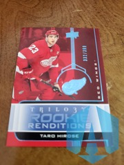 2019-20 Upper Deck Trilogy Hockey Rookie Rendition Blue #RR33 Taro Hirose 332/399