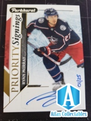 2018-19 Parkhurst Priority Signings Ryan Murray /25 SSP Auto