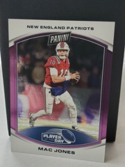 2023 Panini Player Of The Day Highlight #28 Mac Jones 02/25 Purple Patriots