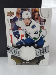 2018-19 Upper Deck Series 1 UD Game Jersey Bo Horvat #GJ-BO Vancouver Canucks