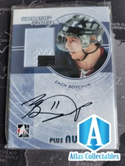 2009-10 ITG Superlative Prospect Plus Number ZACH BOYCHUK Auto Patch RC