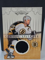 2003-04 Upper Deck Classic Portraits Stitches Joe Thornton #CS-JT Boston Bruins