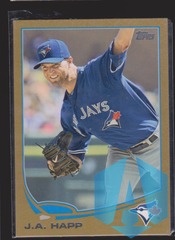 2013 Topps Gold #163 J.A. Happ 0133/2013 BLUE JAYS