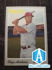 2019 Topps Heritage Rhys Hoskins #12/15 CANVAS Philadelphia Phillies