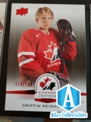 2014-15 Upper Deck Team Canada Juniors Red #94 Griffin Reinhart /199
