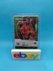 2020 Panini Prizm Draft Picks Anthony Edwards Rookie Prospect Green Prizm Auto #PA-AE