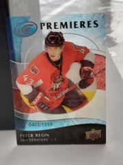 2009-10 Upper Deck Ice Premieres Acetate 0403/1999 Peter Regin #115 Senators