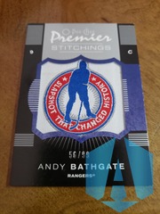 2007-08 O-PEE-CHEE PREMIER STITCHINGS ANDY BATHGATE PATCH # PS-AD 56/99
