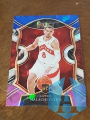 2020-21 Select #89 Malachi Flynn RC Concourse Blue White Purple Cracked Ice