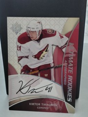 2008-09 Ultimate Collection Rookies 288/399 Viktor Tikhonov #93 Rookie Auto RC Coyotes