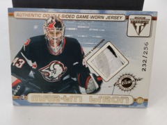 2002 Pacific PS Titanium 232/256 Double Sided Authentic GW Jersey Biron, Satan #66 Patch Variation