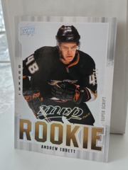 2008-09 Upper Deck MVP Super Script 21/25 Andrew Ebbett #358 Ducks