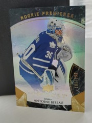 2015-16 UD Trilogy Rookie Premieres #112 Antone Bibeau RC 181/999 Maple Leafs
