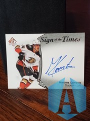 2021-22 SP Authentic Sign of the Times Maxime Comtois #SOTT-CO Auto