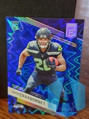 2023 Donruss Elite Zach Charbonnet #199 Blue Explosion Status 221/625 RC