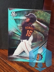 2022 Bowman Platinum Top Prospects Aqua Ice Foil 155/250 Jairo Pomares #TOP-25