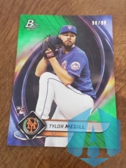 2022 Bowman Platinum Tylor Megill #63 Emerald Ice Foilboard 98/99