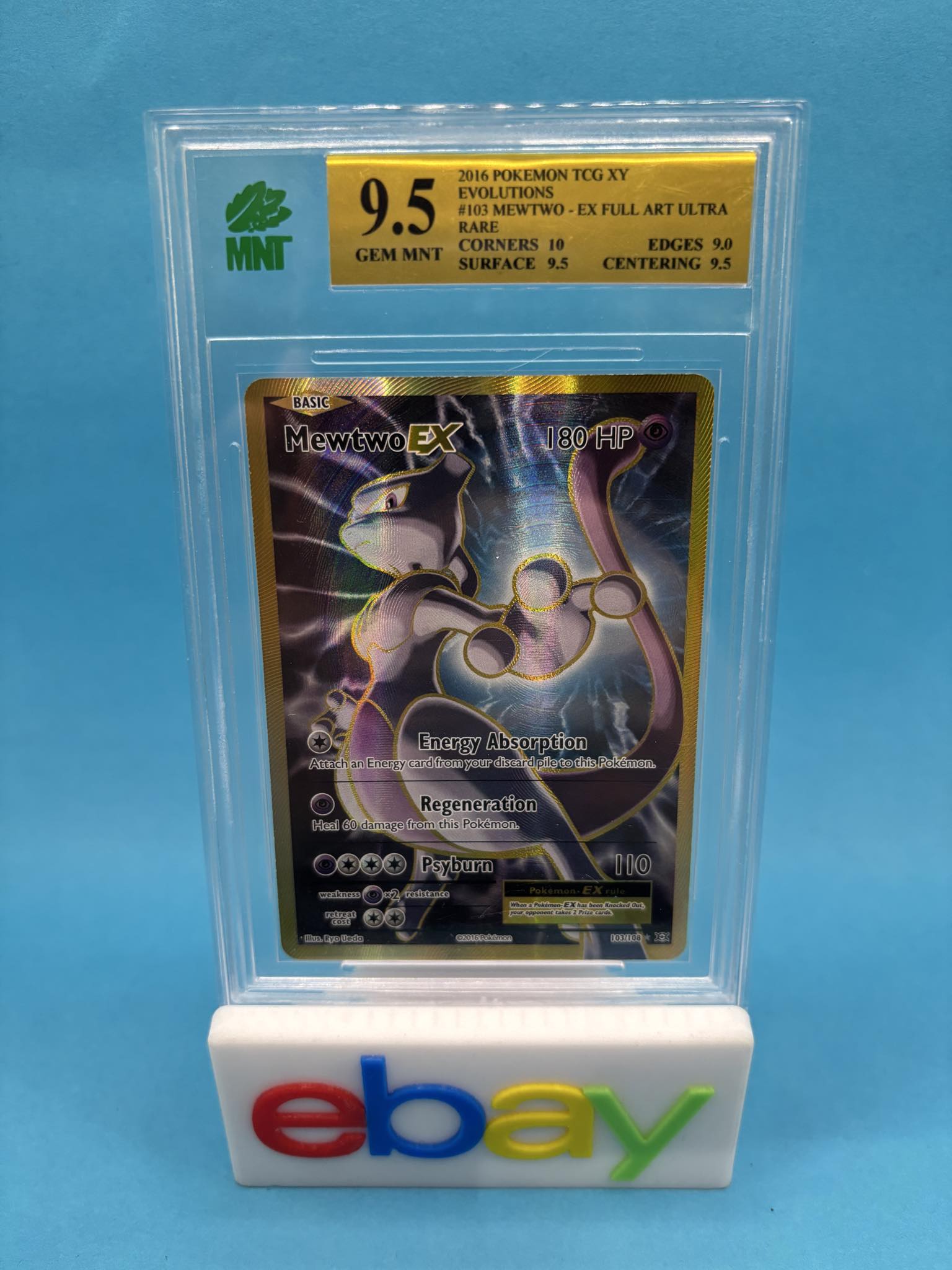 Mewtwo EX 103/108 XY Evolutions MNT 9.5