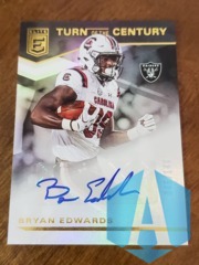 2020 Panini Donruss Elite Turn of the Century 046/149 Bryan Edwards Rookie Auto