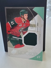 2010-11 Upper Deck SPX Rookie Jersey #165 Justin Falk 642/799 Minnesota Wild
