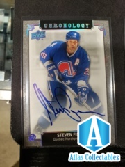 2019-20 UPPER DECK CHRONOLOGY STEVEN FINN ALUMNI AUTO NORDIQUES