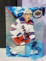 2021-22 UD Ice Premieres Tarmo Reunanen #178 Rookie RC SP 528/599 NY Rangers