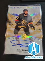 2020-21 UD Ultimate Rookies Gage Quinney Auto /299 T1 Golden Knights #139