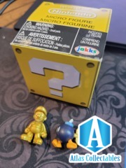 Jakks MICRO LAND World of Nintendo Loose Figure Gold Mario Golden