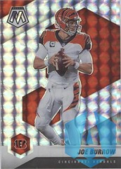 2021 Panini Mosaic Joe Burrow #47 Silver Mosaic Prizm Cincinnati Bengals