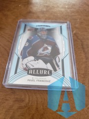 2020-21 UD Allure Hockey Rookie Blue #143 Pavel Francouz Colorado